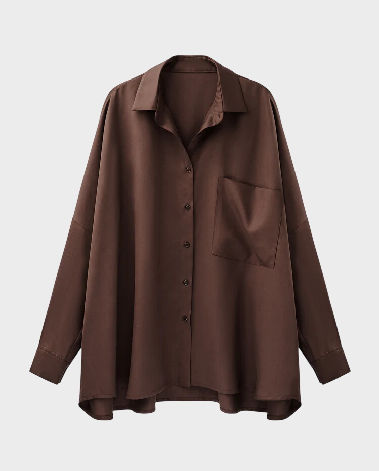 Koszula oversize Palermo Chocolate Tall