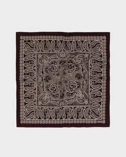 Bordowa bandana z printem - Image #2