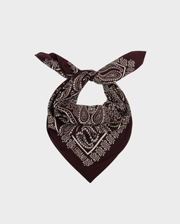 Bordowa bandana z printem - Image #3