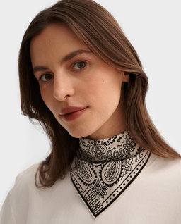 Bandana mini ecru z printem - Image #0
