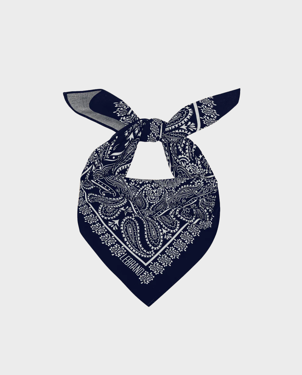 Granatowa bandana z printem - Image #2