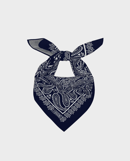 Granatowa bandana z printem - Image #2