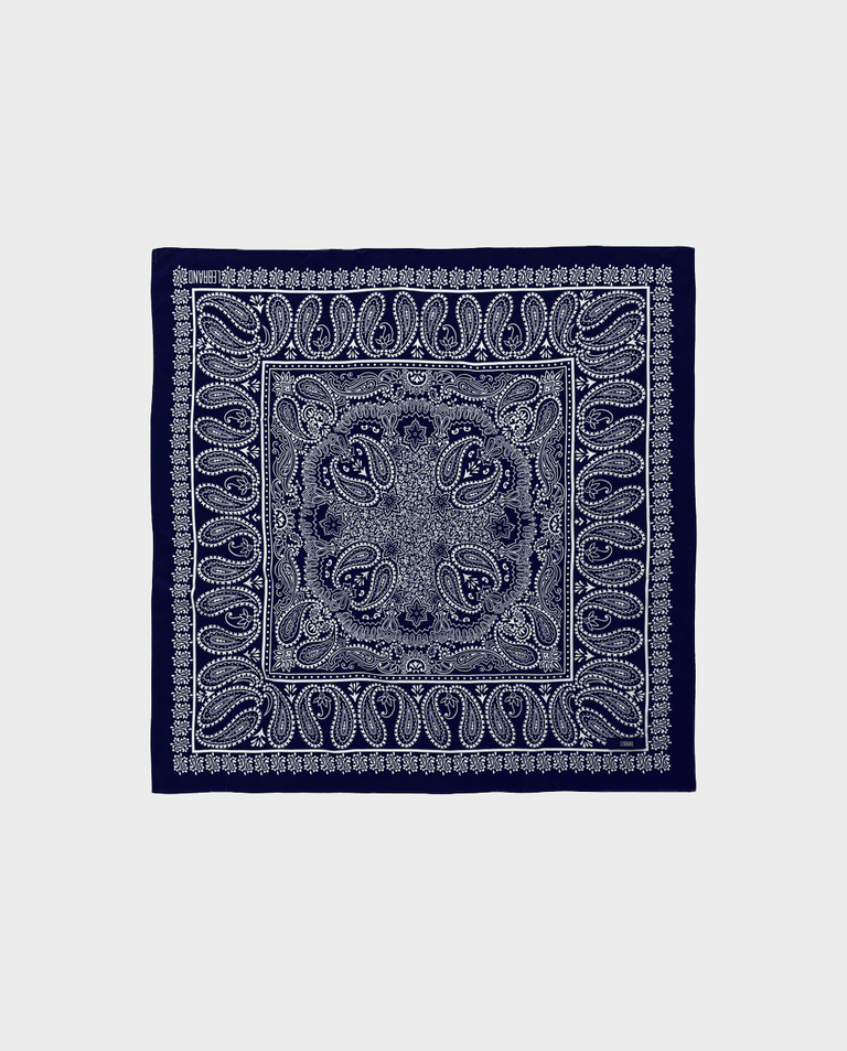 Granatowa bandana z printem - Image #3
