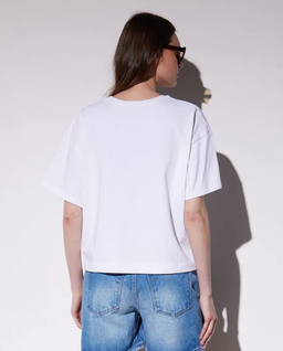 Biały t-shirt oversize Lucie - Image #1