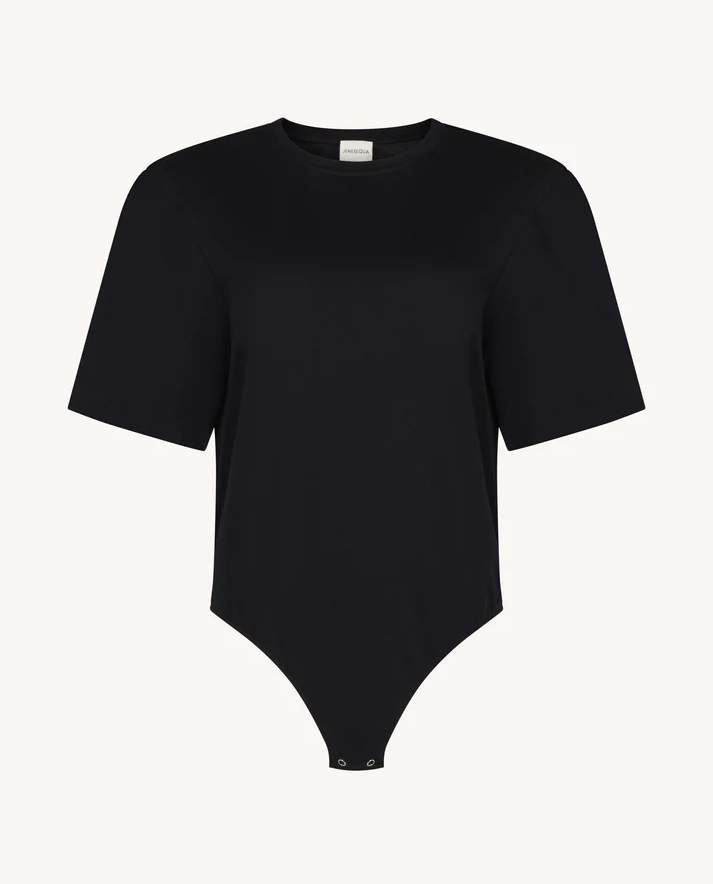 Czarny t-shirt body Anaïs - Image #2