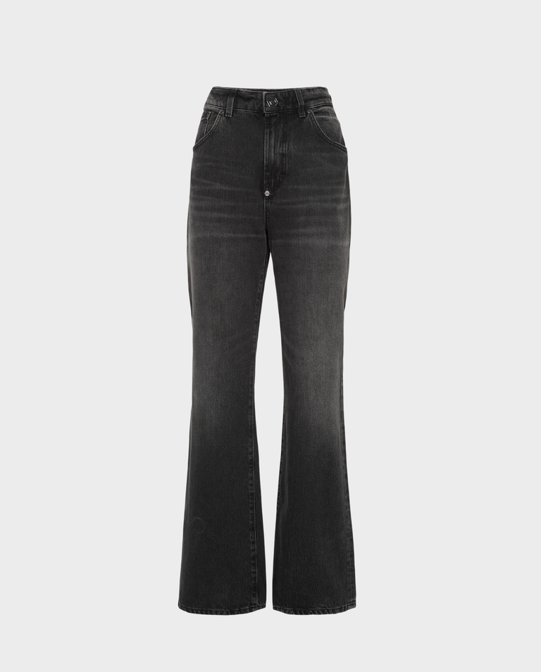 Czarne jeansy Straight Fit