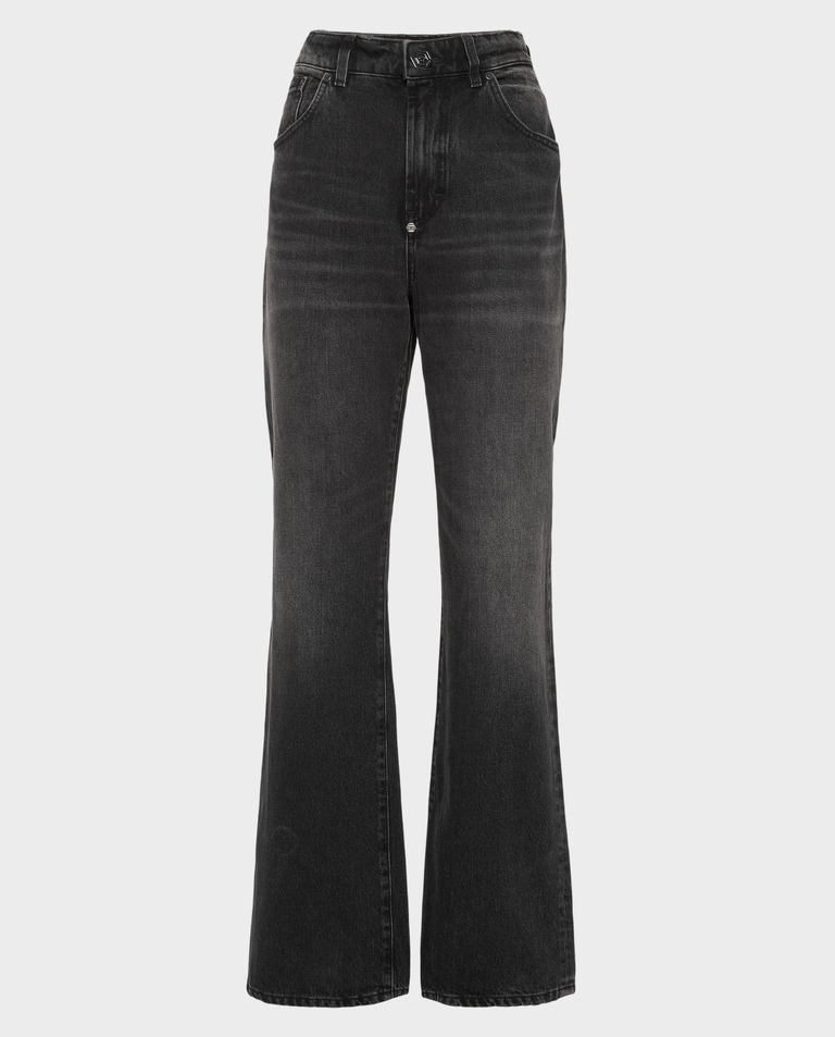 Czarne jeansy Straight Fit - Image #1