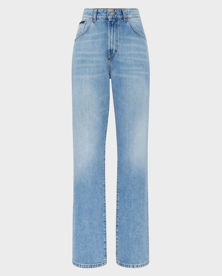 Niebieskie jeansy Straight Fit - Image #1