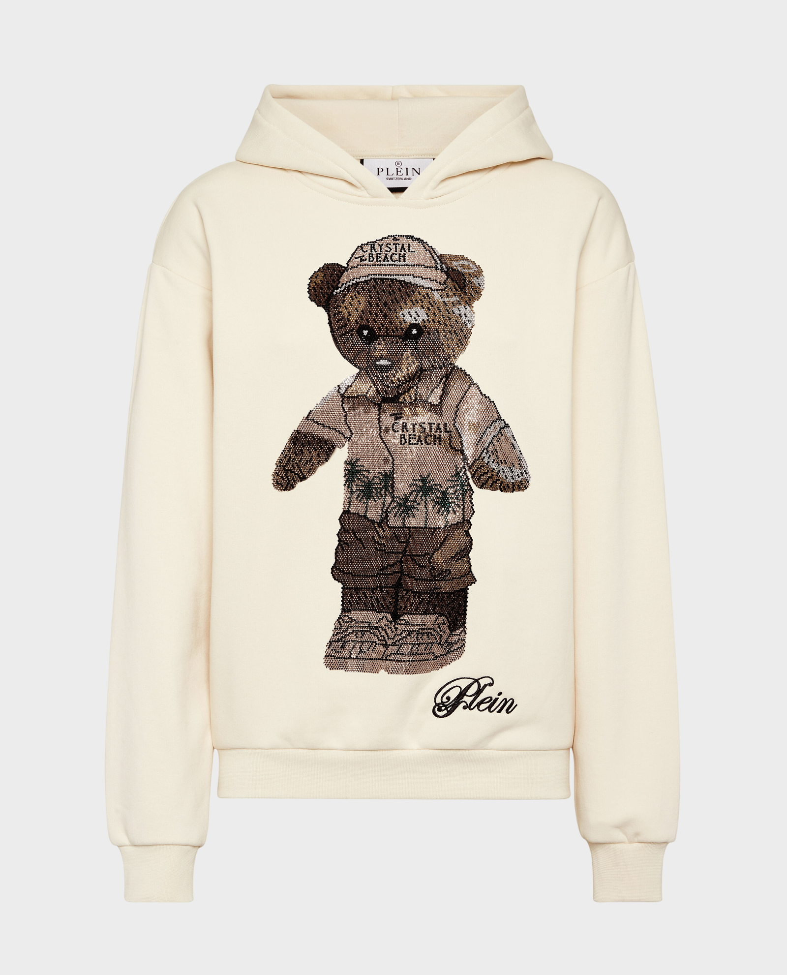 Beżowa bluza z kapturem Teddy Beach - Image #1
