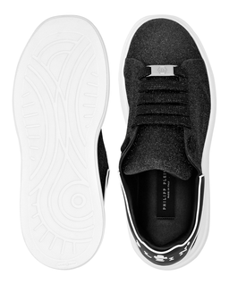 Czarne sneakersy Glitter Low Top - Image #2