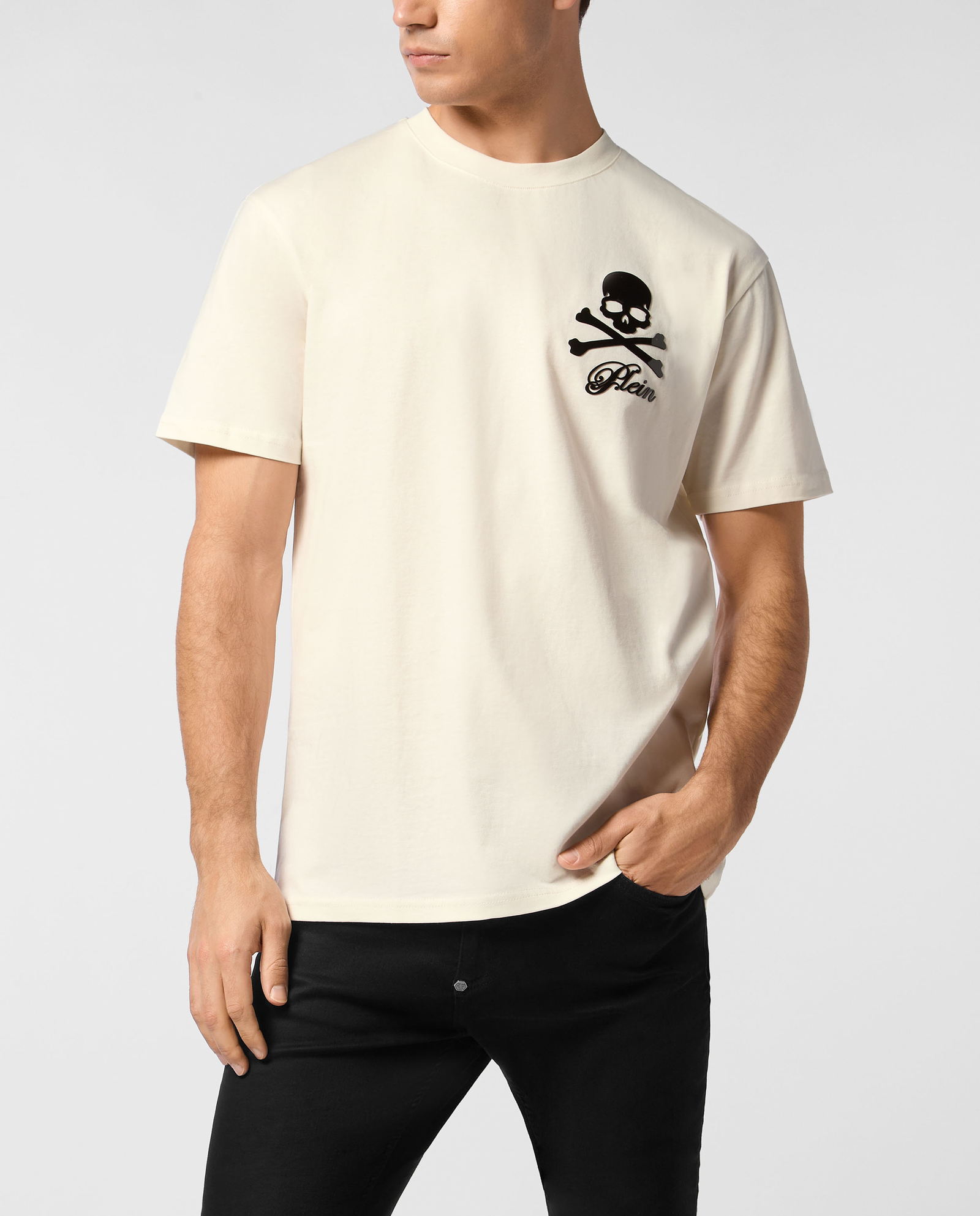 Biały t-shirt Skull & Bones - Image #0