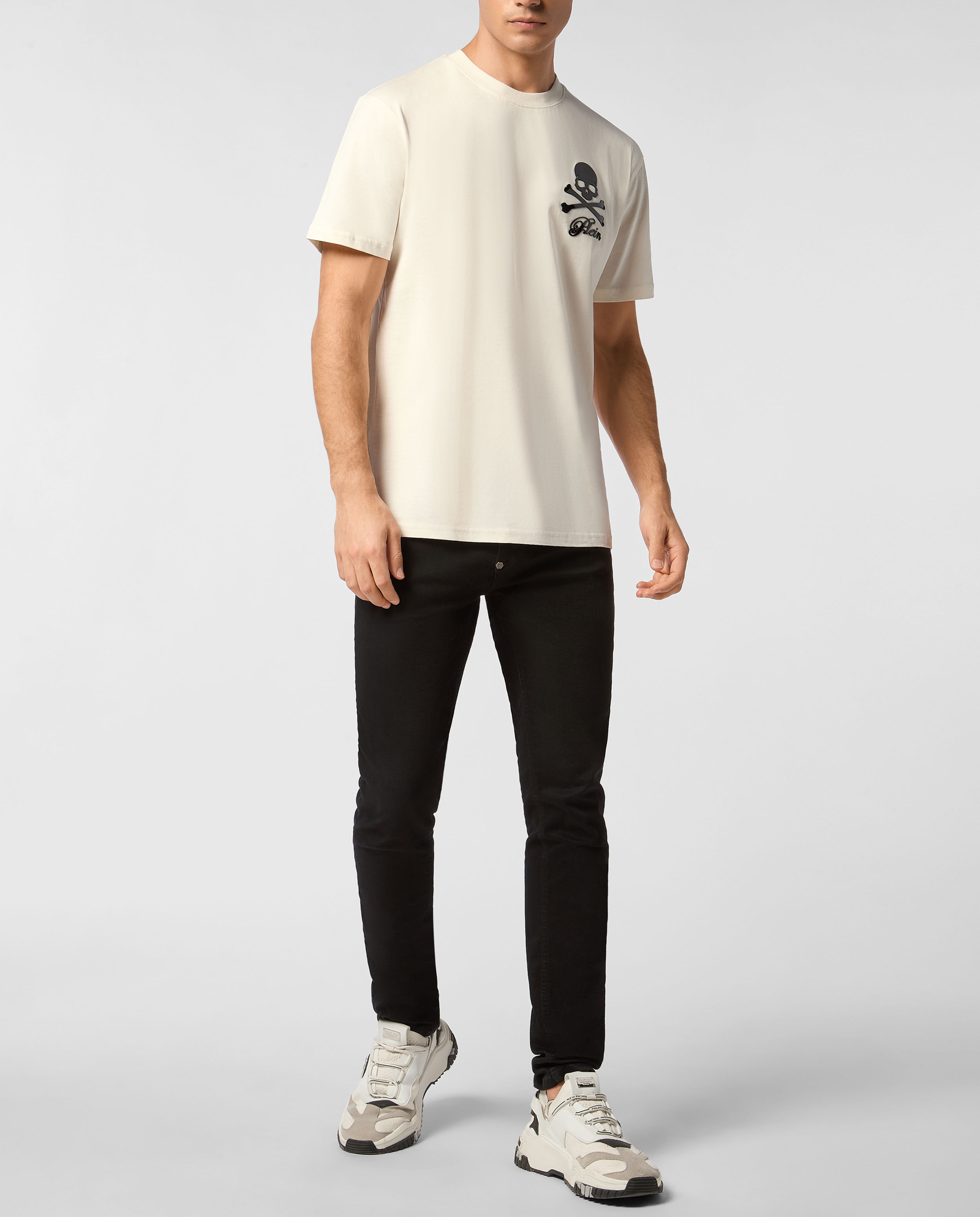 Biały t-shirt Skull & Bones - Image #2