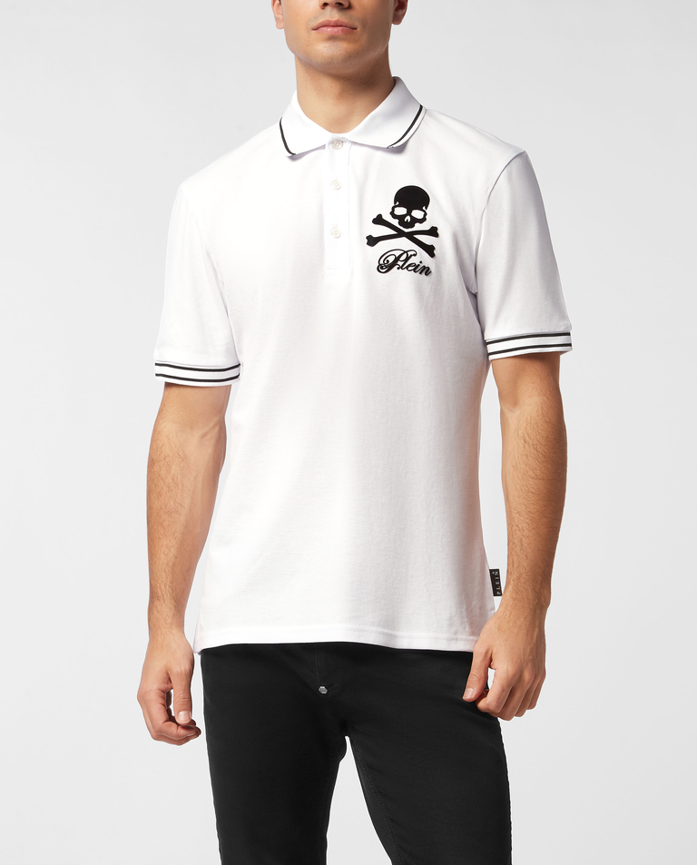 Biała koszulka polo Skull & Bones - Image #0