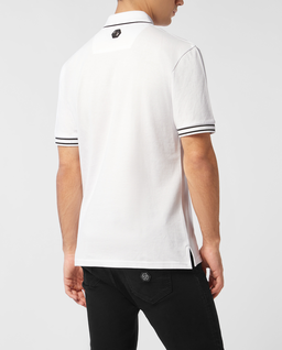 Biała koszulka polo Skull & Bones - Image #3