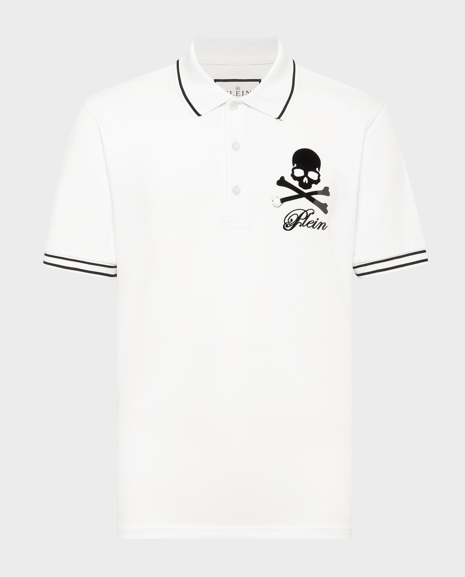 Biała koszulka polo Skull & Bones - Image #1