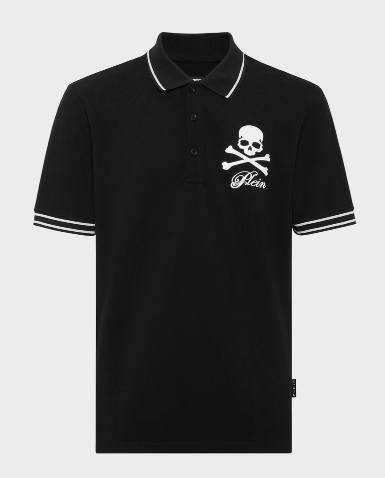 Czarna koszulka polo Skull & Bones - Image #1