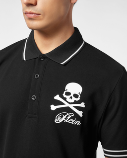 Czarna koszulka polo Skull & Bones - Image #4