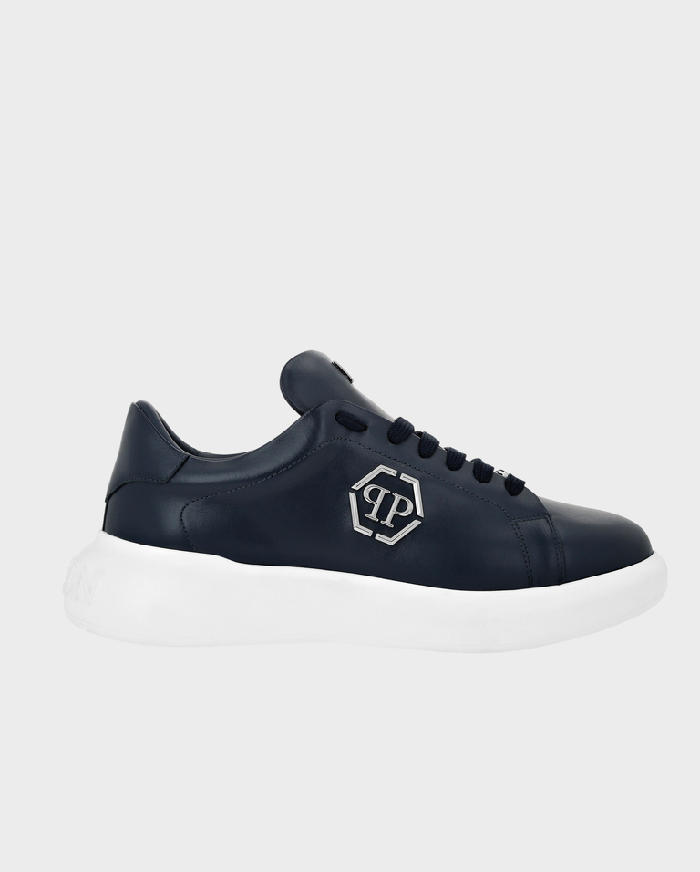 Granatowe sneakersy Hexagon Low Top - Image #0