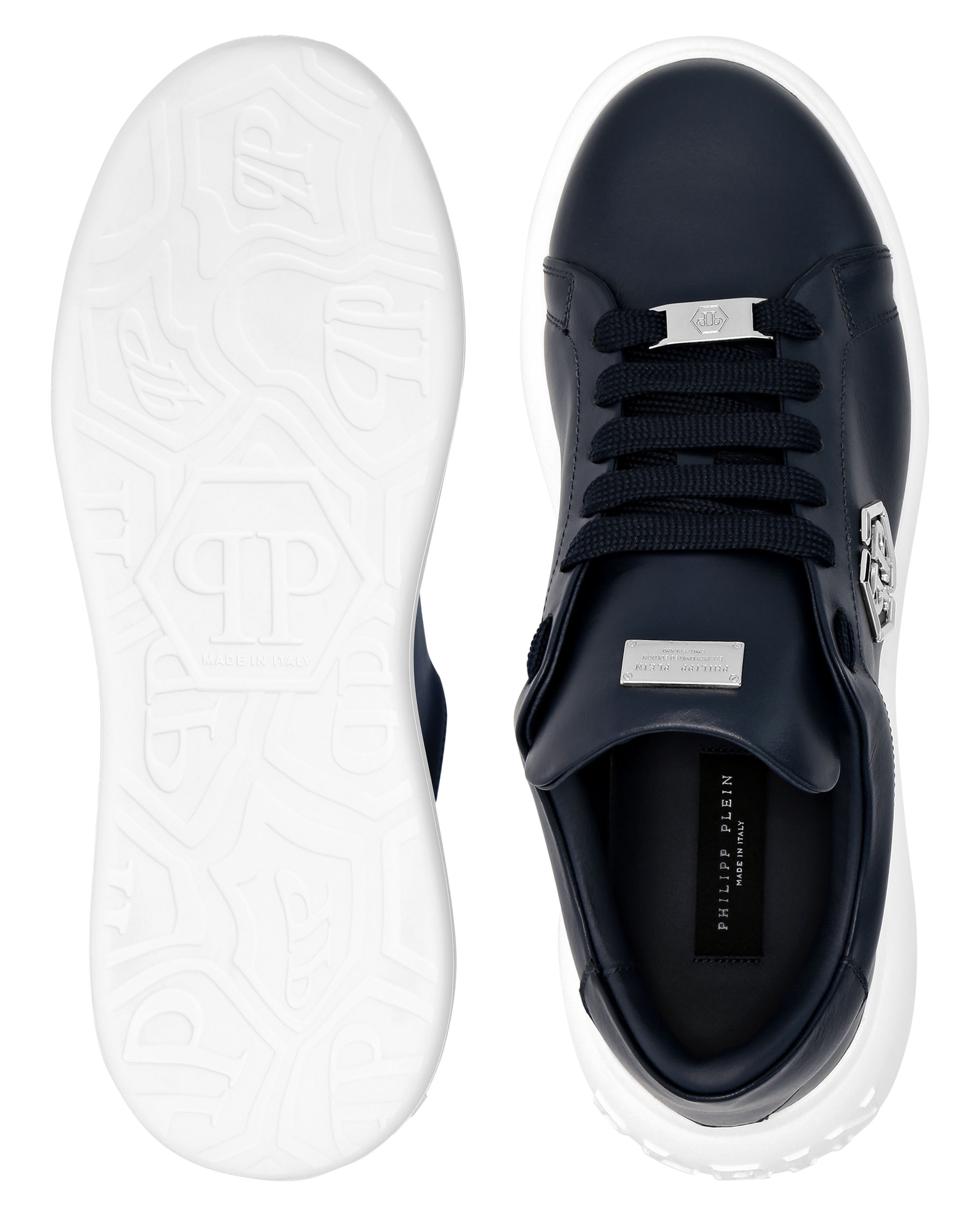 Granatowe sneakersy Hexagon Low Top - Image #3