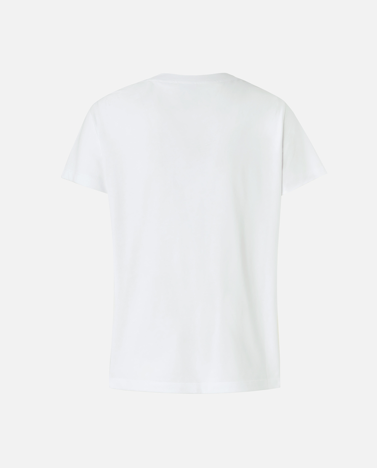 Biały t-shirt z mini logo - Image #1