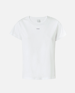Biały t-shirt z mini logo - Image #0