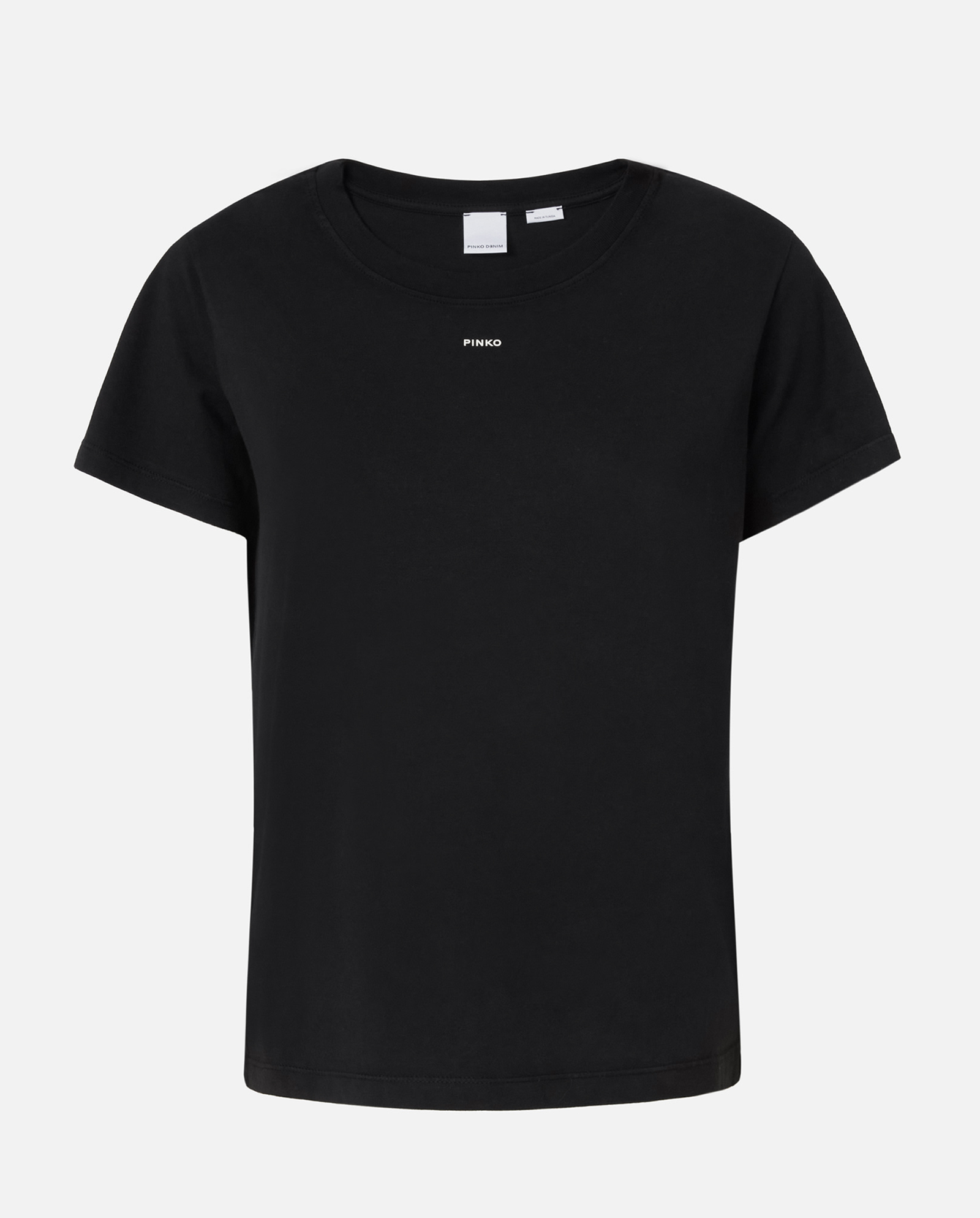 Czarny t-shirt z mini logo - Image #0