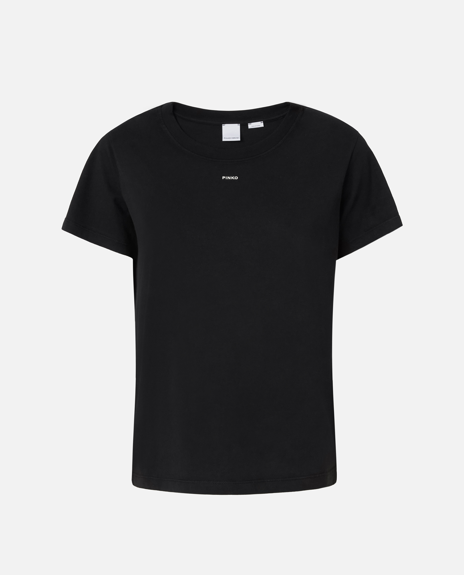 Czarny t-shirt z mini logo - Image #0