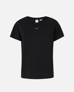 Czarny t-shirt z mini logo - Image #0