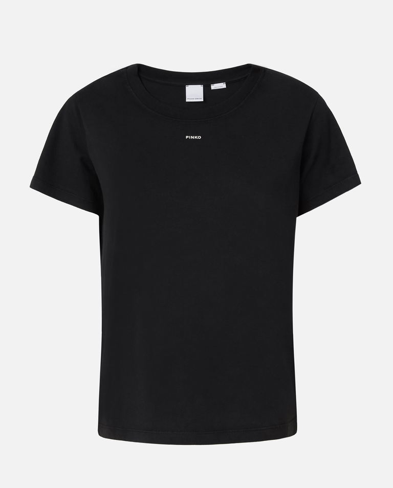 Czarny t-shirt z mini logo