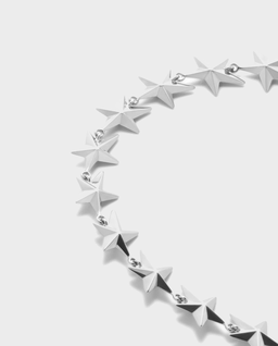 Srebrny naszyjnik Silver Star Necklace - Image #1