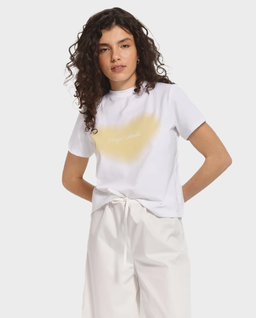 T-shirt z nadrukiem Yellow Heart - Image #0
