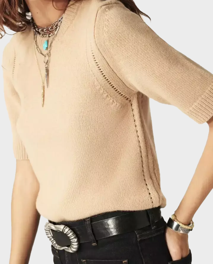 Sweter z krótkim rękawem Cachma - Image #3
