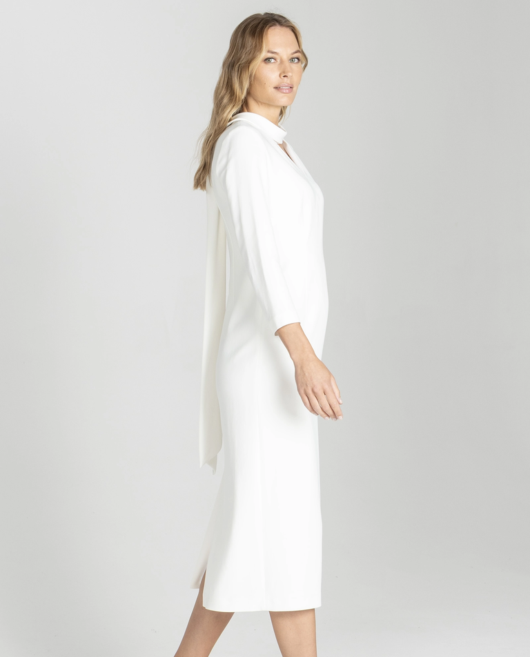 Elegancka sukienka w kolorze ecru - Image #3