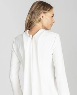 Elegancka sukienka w kolorze ecru - Image #4