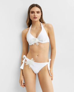 Usztywniana góra od bikini z kwiatową aplikacją - Image #2