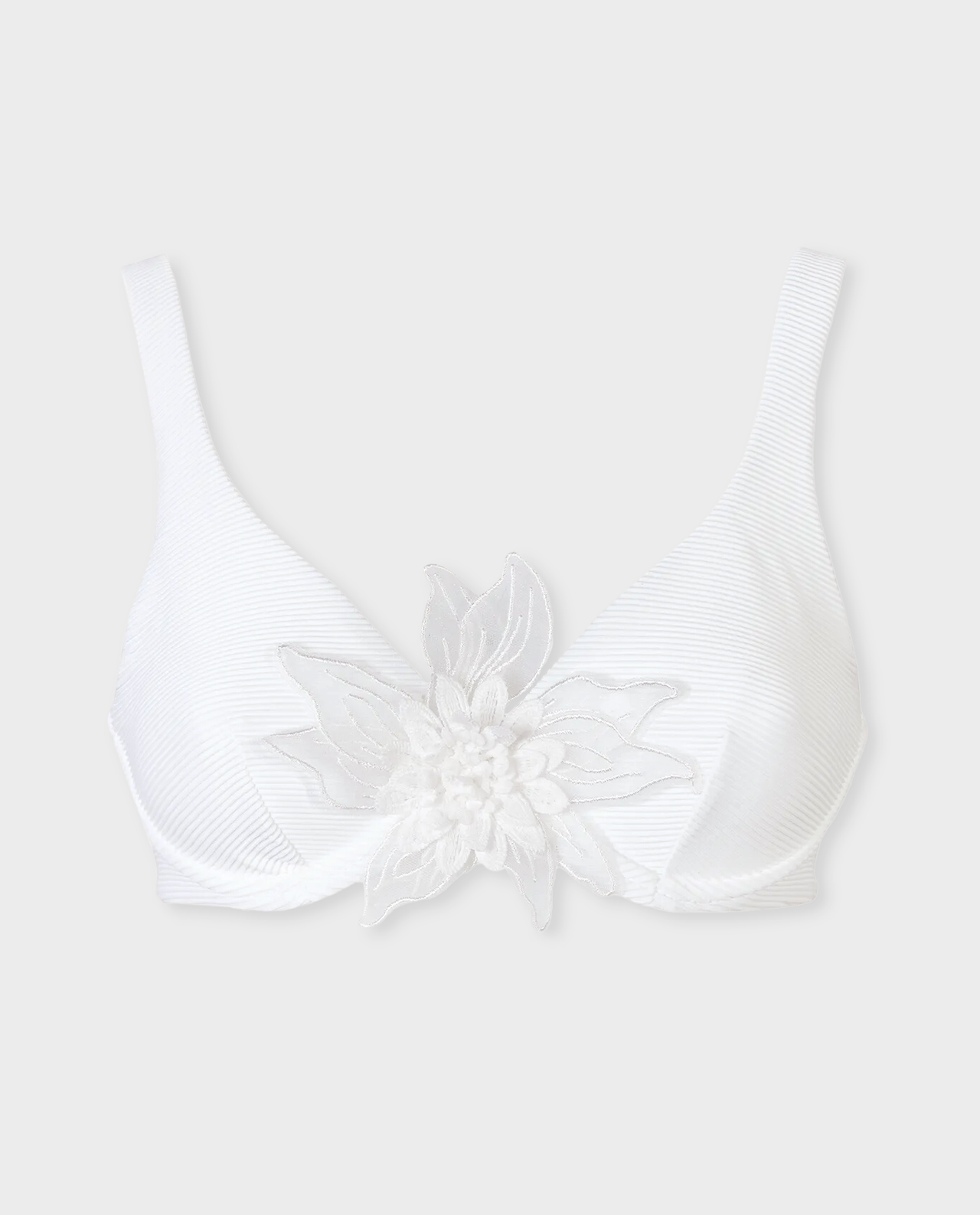Usztywniana góra od bikini z kwiatową aplikacją - Image #1