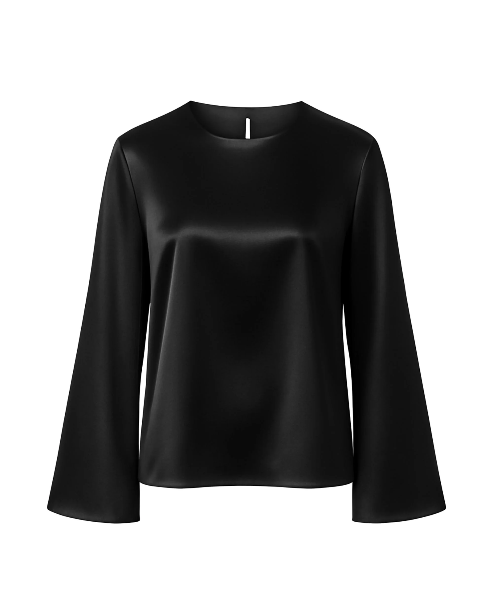 Jedwabny longsleeve Simple Black - Image #1