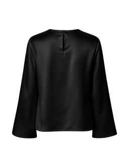 Jedwabny longsleeve Simple Black - Image #2