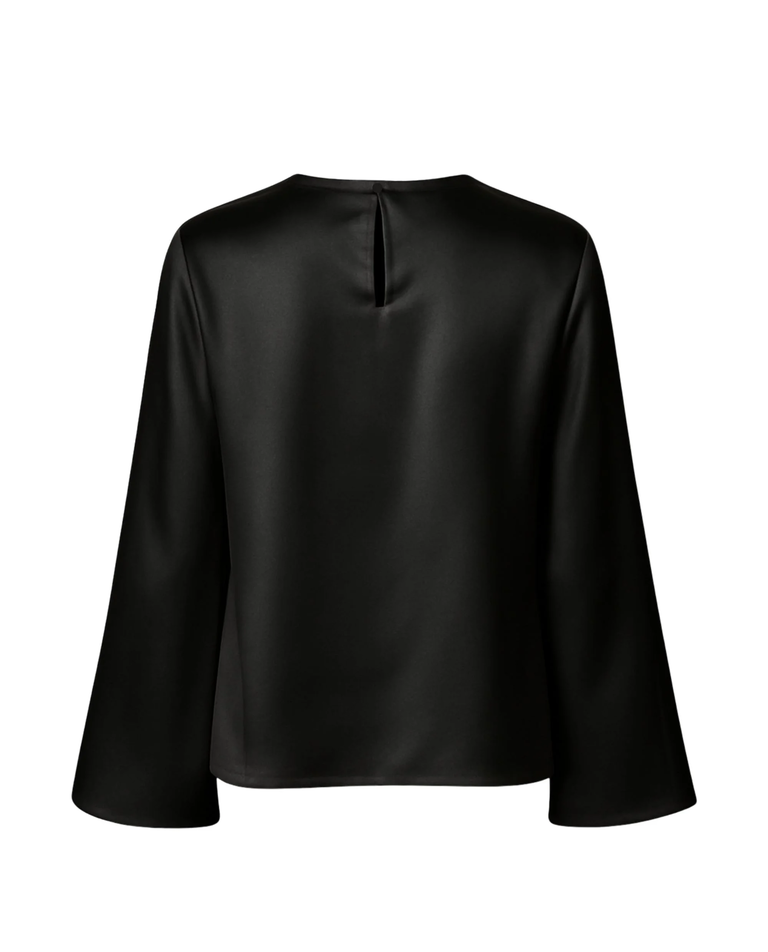 Jedwabny longsleeve Simple Black - Image #2