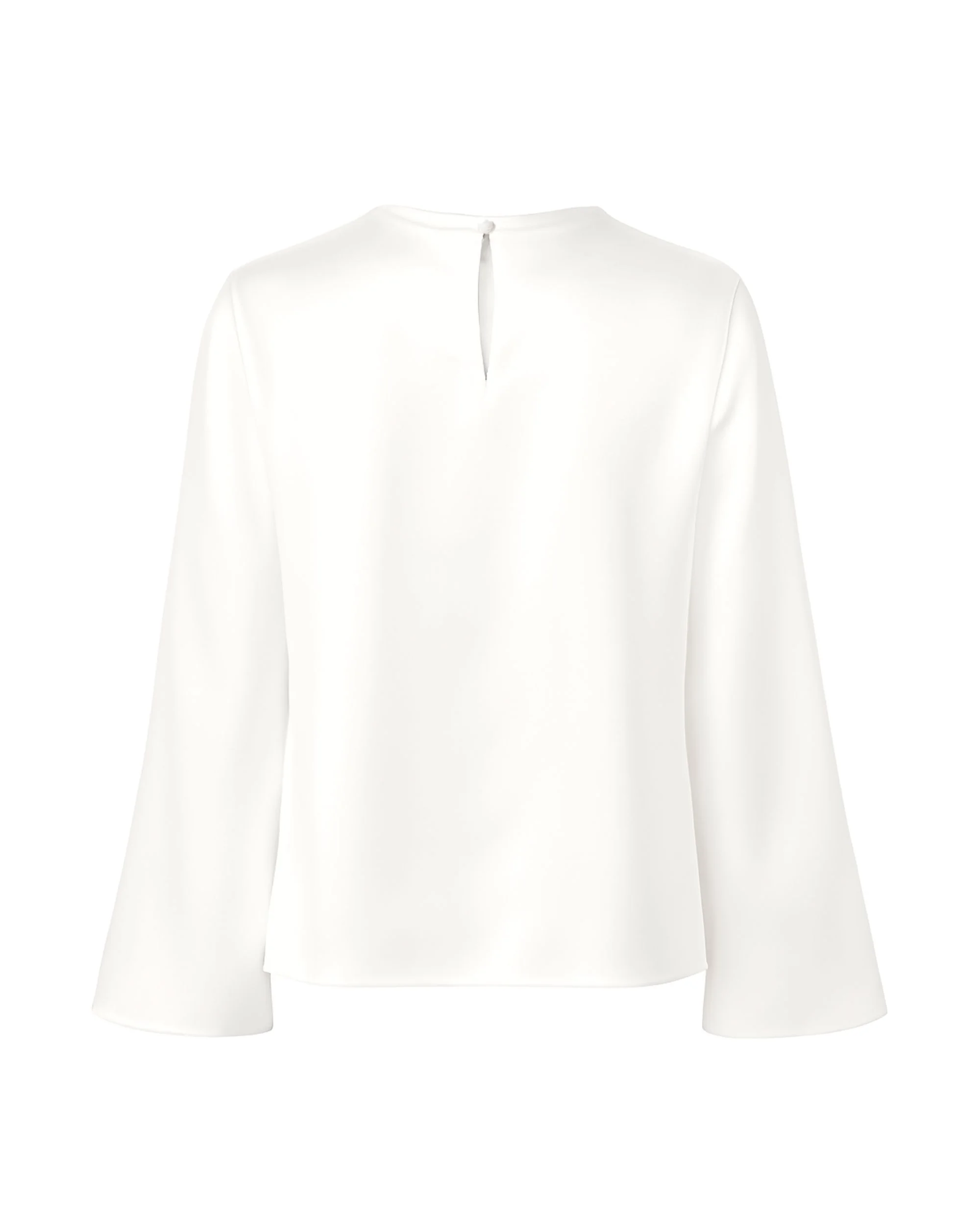 Jedwabny longsleeve Simple Ecru - Image #2