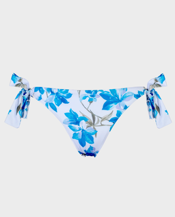 Wiązany dół od bikini z kwiatowym printem - Image #1