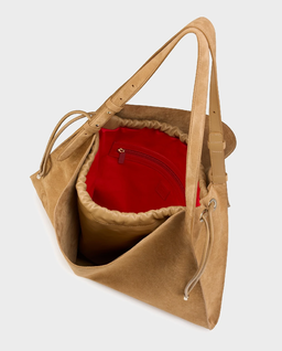 Brązowa zamszowa torba Baggy - Image #2