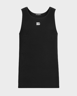 Czarny bawełniany tank top - Image #0