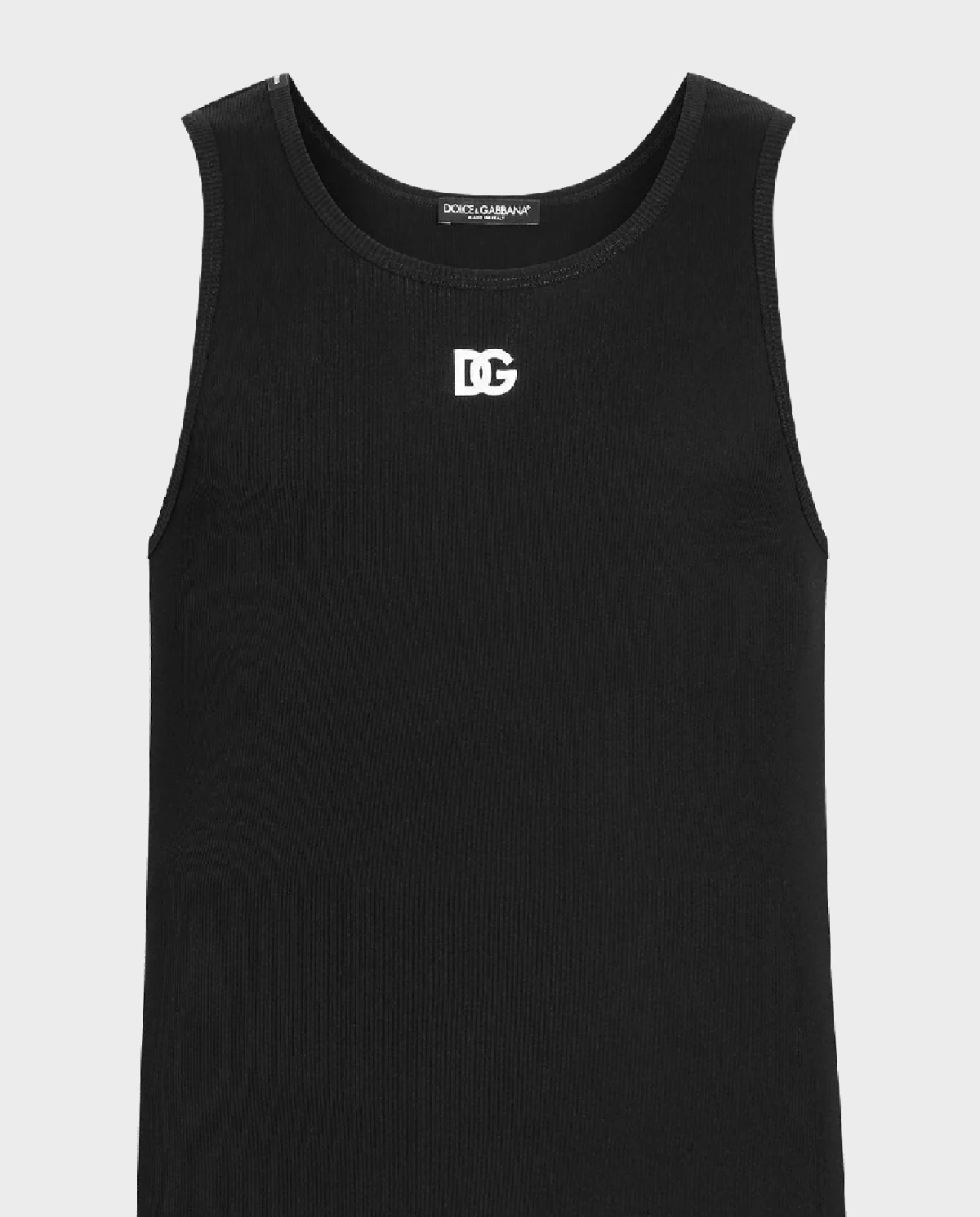 Czarny bawełniany tank top - Image #1