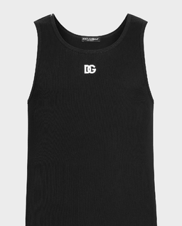 Czarny bawełniany tank top - Image #1