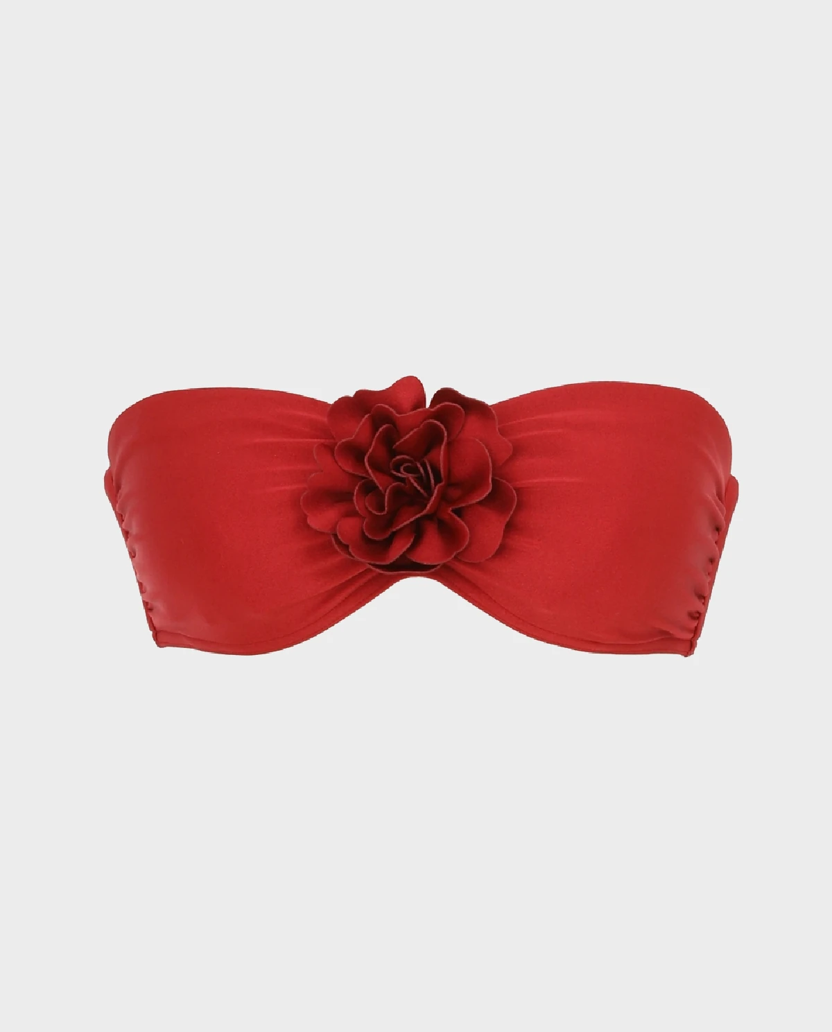 Ciemnoczerwony top od bikini Cascadian - Image #1