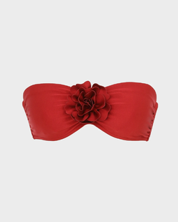 Ciemnoczerwony top od bikini Cascadian - Image #1