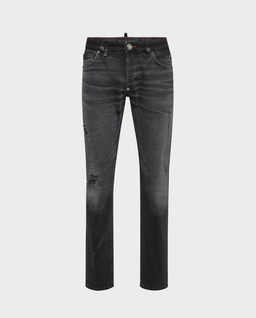 Ciemnoszare jeansy Straight Supreme Hexagon - Image #0