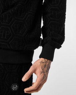 Czarna bluza dresowa z monogramem - Image #4