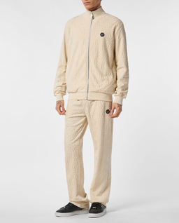 Kremowa bluza dresowa z monogramem - Image #2